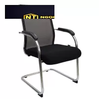 Ghế họp khung thép mạ, tựa bọc vải lưới chịu lực GL410